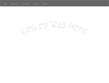 Tablet Screenshot of lesleykinzel.com